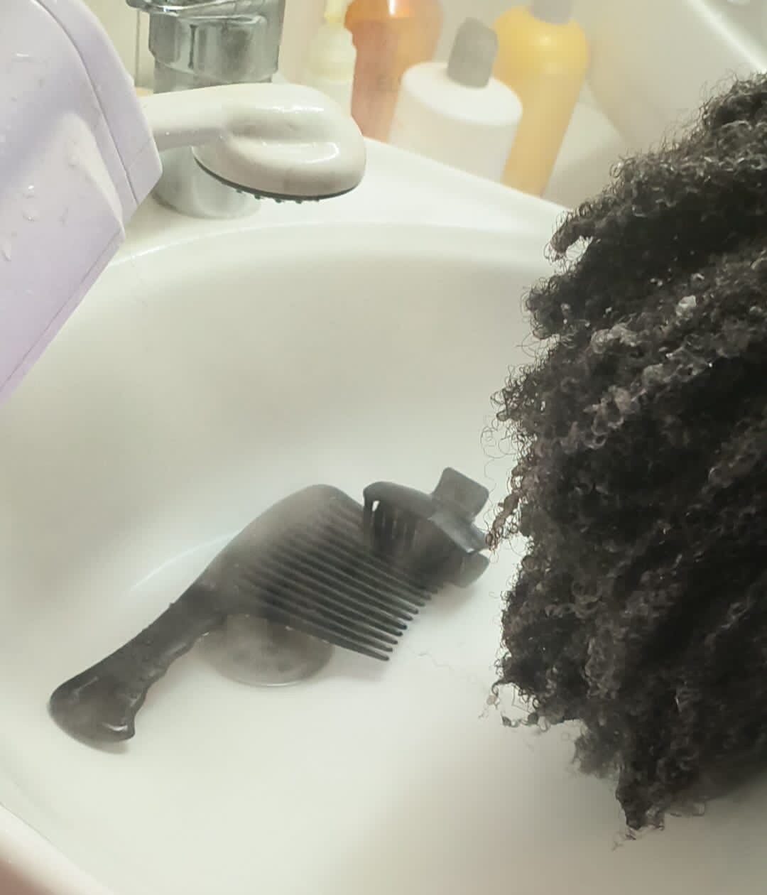 Wet Comb Curly Hair